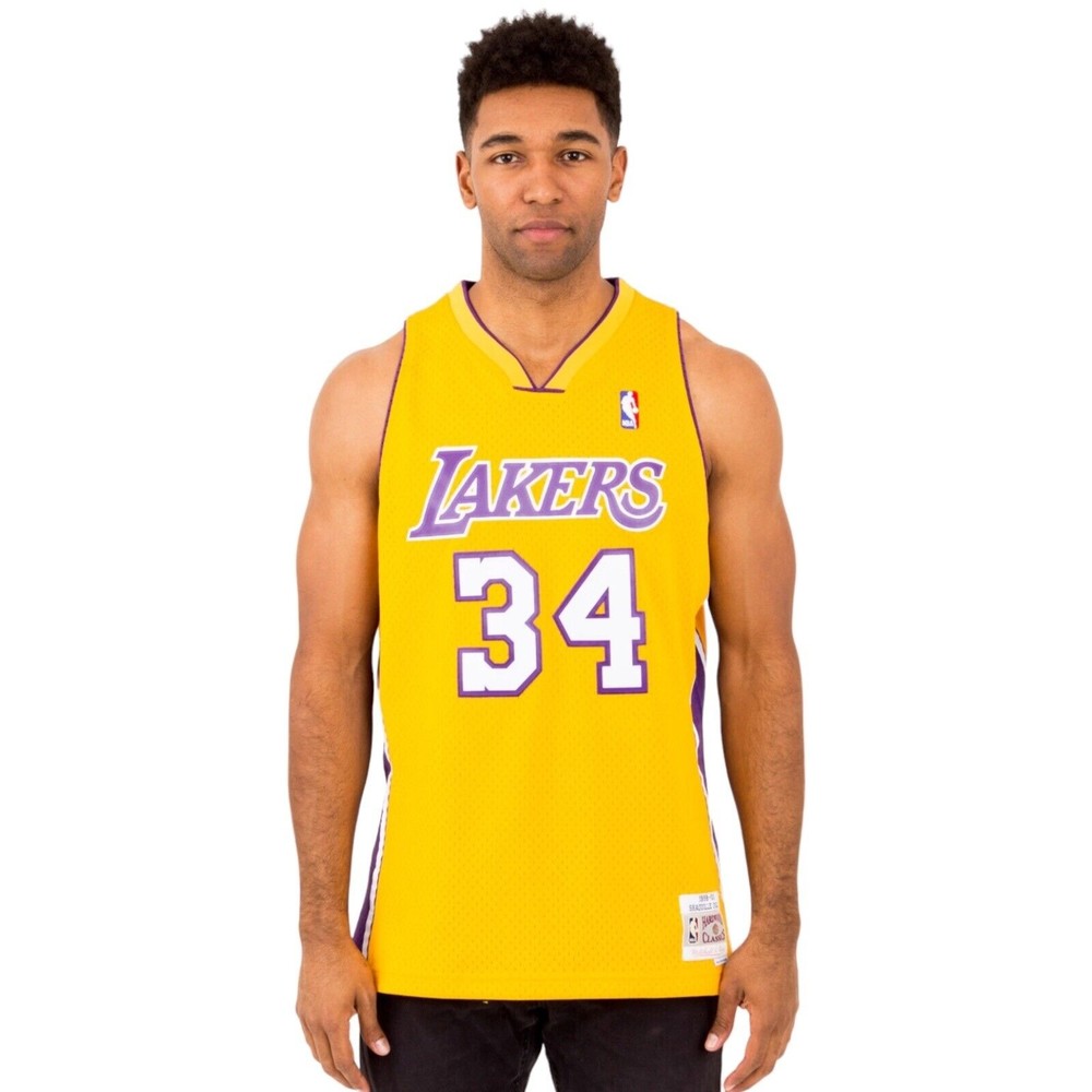 Mitchell & Ness Lakers Shaquille O'Neal 99 Swingman Home Jersey